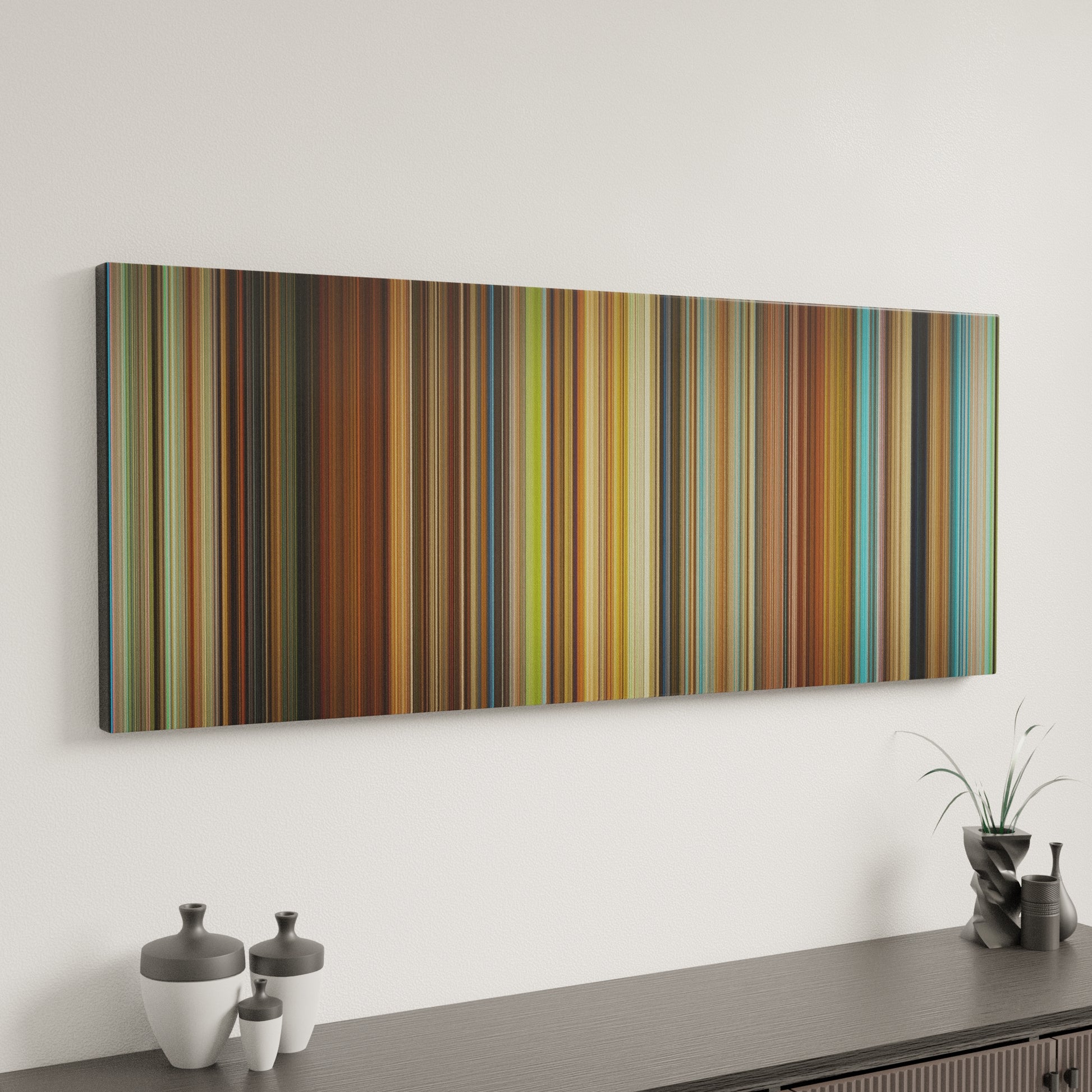 Minimal interior design with Spirited Away Frome on the wall