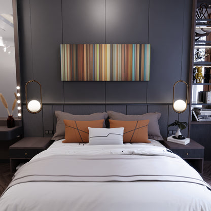 Bedroom interior with Spirited Away Frome on the wall