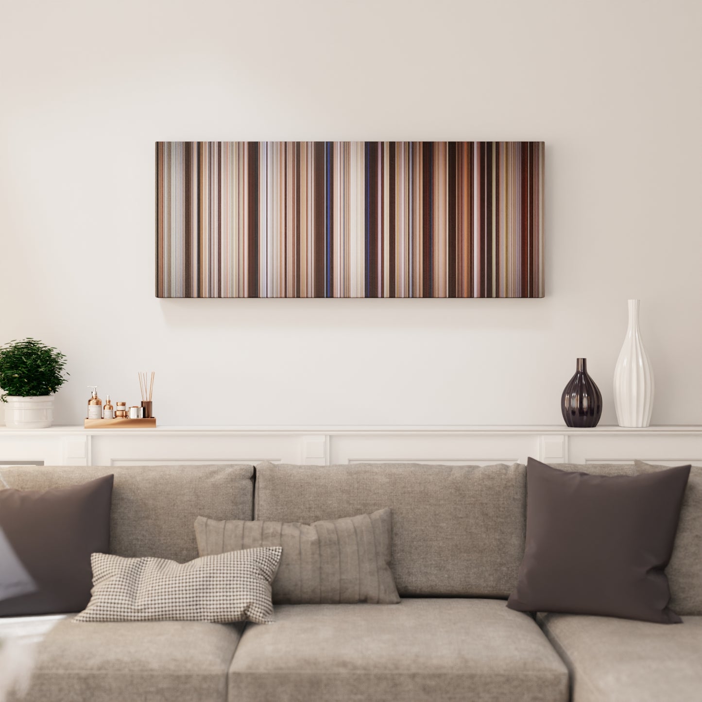 Living room interior with Dances With Wolves Frome on the wall