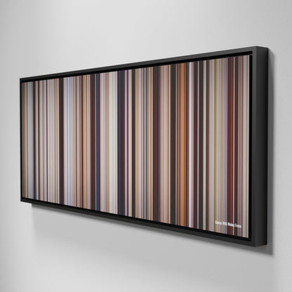 Side view of Framed Buff's of Dances With Wolves Frome on the wall