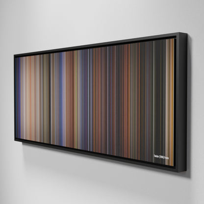 Side view of Framed Buff's of Twister Frome on the wall