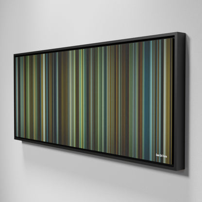 Side view of Framed Buff's of Gone Girl Frome on the wall