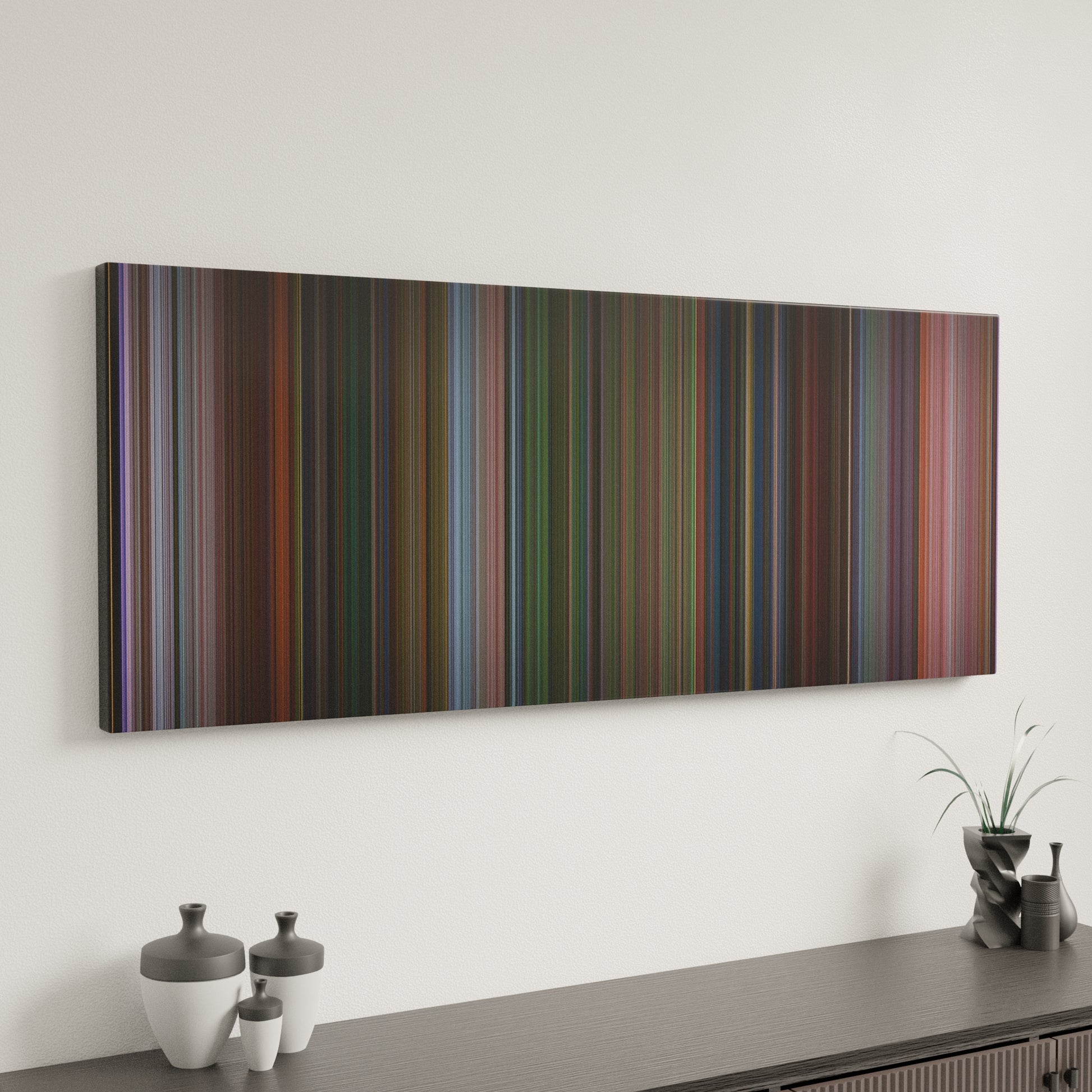 Minimal interior design with How the Grinch Stole Christmas Frome on the wall