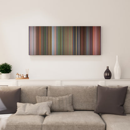 Living room interior with How the Grinch Stole Christmas Frome on the wall