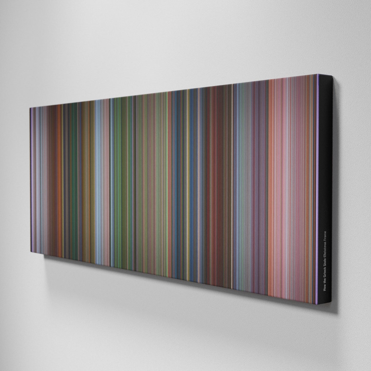 Side view of Buff's of How the Grinch Stole Christmas Frome on the wall