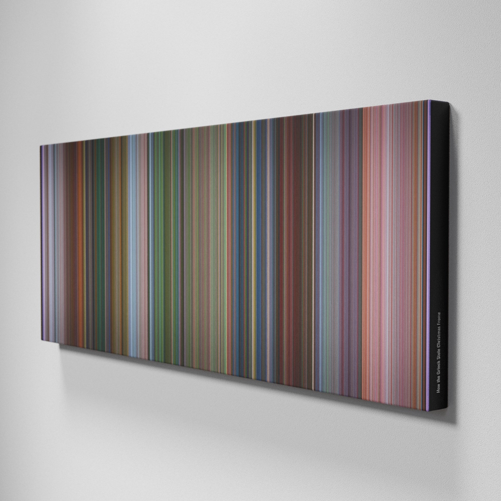 Side view of Buff's of How the Grinch Stole Christmas Frome on the wall