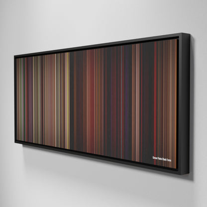 Side view of Framed Buff's of Grosse Pointe Blank Frome on the wall