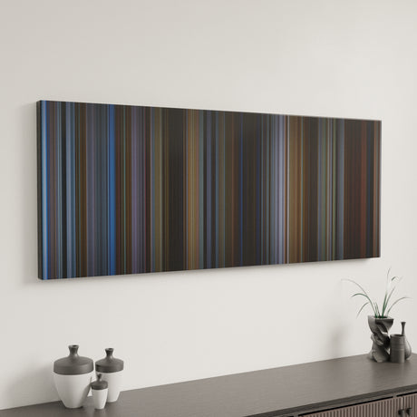 Groundhog Day canvas art in modern interior - movie color palette