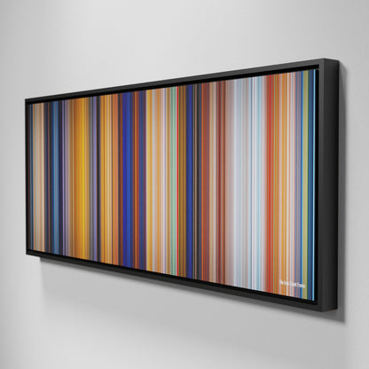 Side view of Framed Buff's of The Iron Giant Frome on the wall