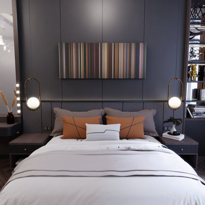 Bedroom interior with Big Fish Frome on the wall