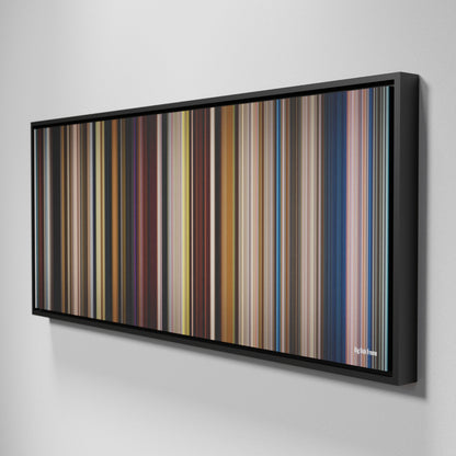 Side view of Framed Buff's of Big Fish Frome on the wall