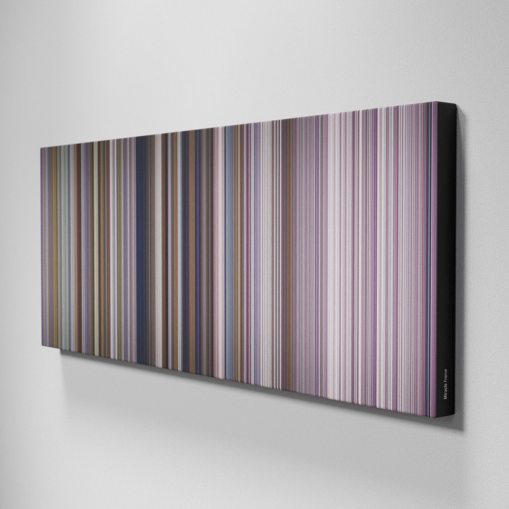 Side view of Buff's of Miracle Frome on the wall