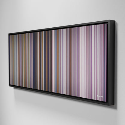 Side view of Framed Buff's of Miracle Frome on the wall