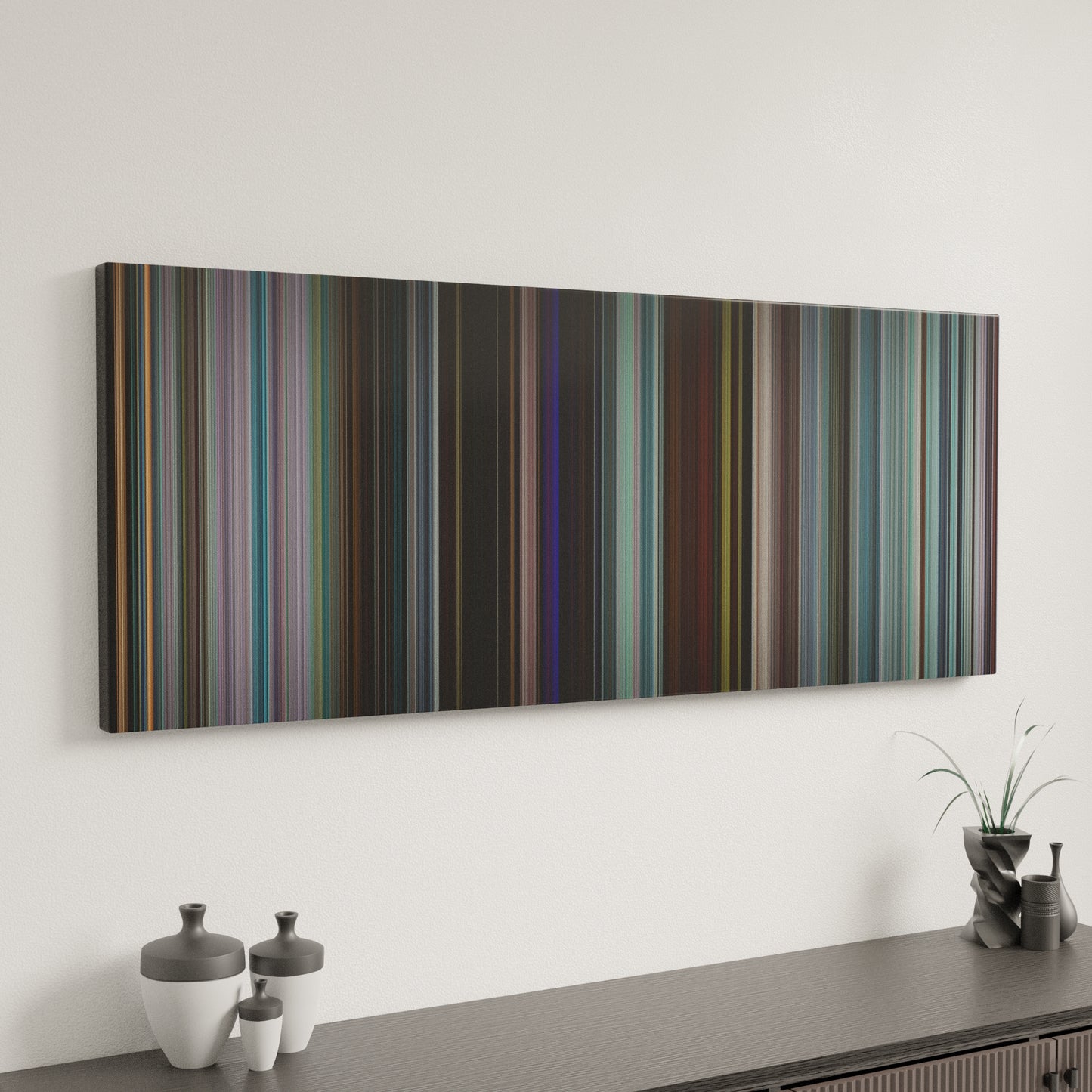 Minimal interior design with Uncut Gems Frome on the wall