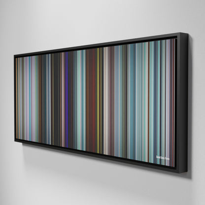 Side view of Framed Buff's of Uncut Gems Frome on the wall