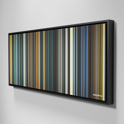 Side view of Framed Buff's of Sunshine Frome on the wall