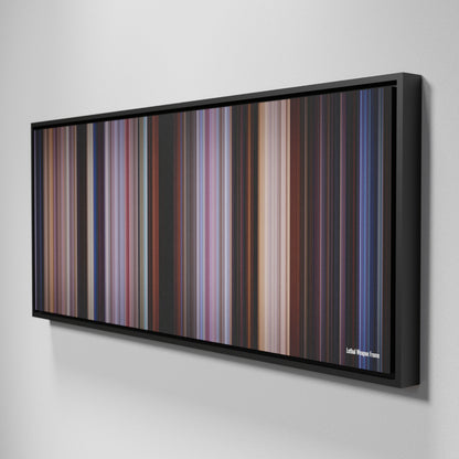 Side view of Framed Buff's of Lethal Weapon Frome on the wall