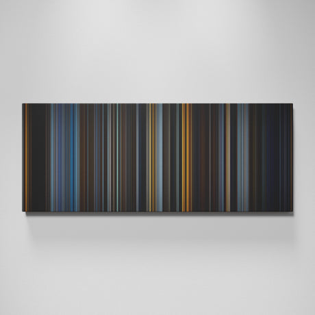 V for Vendetta movie canvas wall art - color palette print