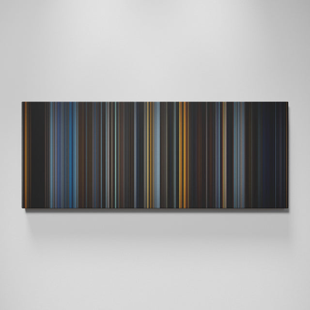 V for Vendetta movie canvas wall art - color palette print