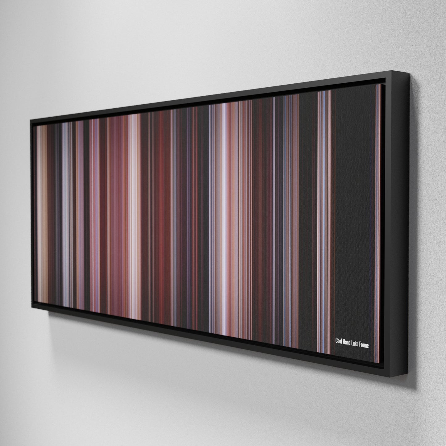 Side view of Framed Buff's of Cool Hand Luke Frome on the wall