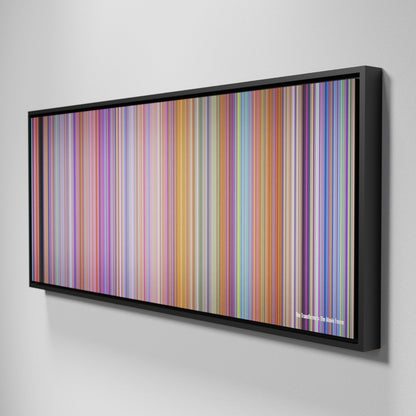 Side view of Framed Buff's of The Transformers: The Movie Frome on the wall