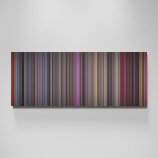 White Christmas movie canvas wall art - color palette print