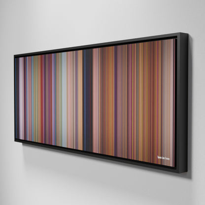 Side view of Framed Buff's of Space Jam Frome on the wall