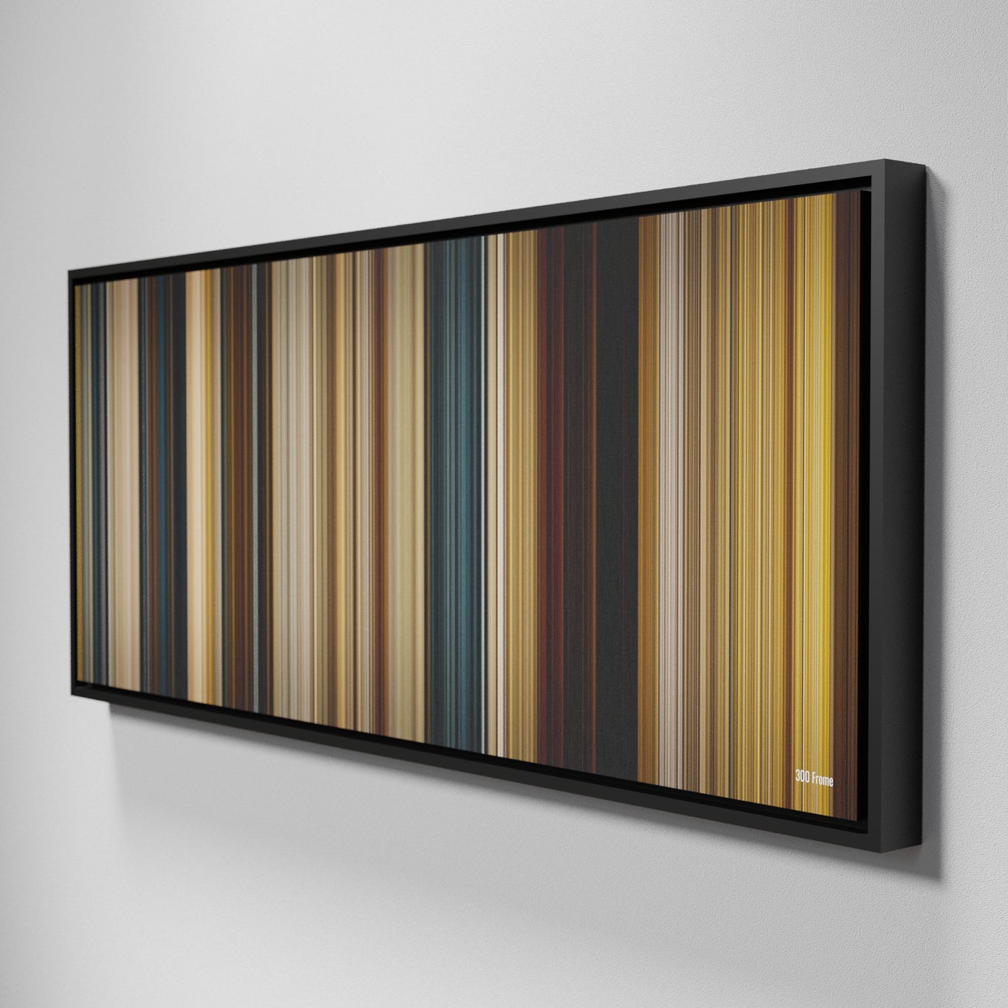 Side view of Framed Buff's of 300 Frome on the wall