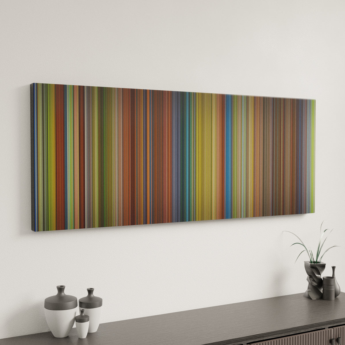 Princess Mononoke canvas art in modern interior - movie color palette