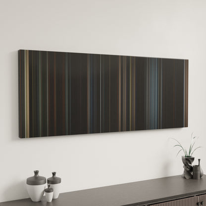 Minimal interior design with Godzilla Frome (2014) on the wall