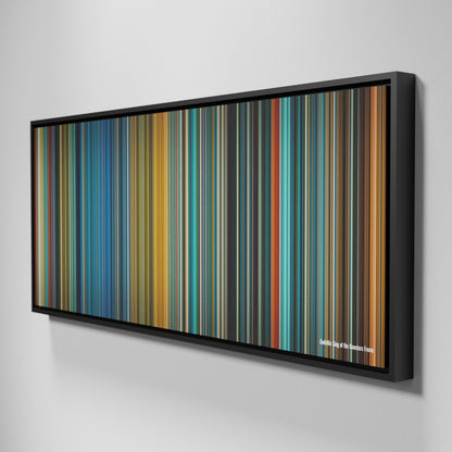 Side view of Framed Buff's of Godzilla: King of the Monsters Frome on the wall