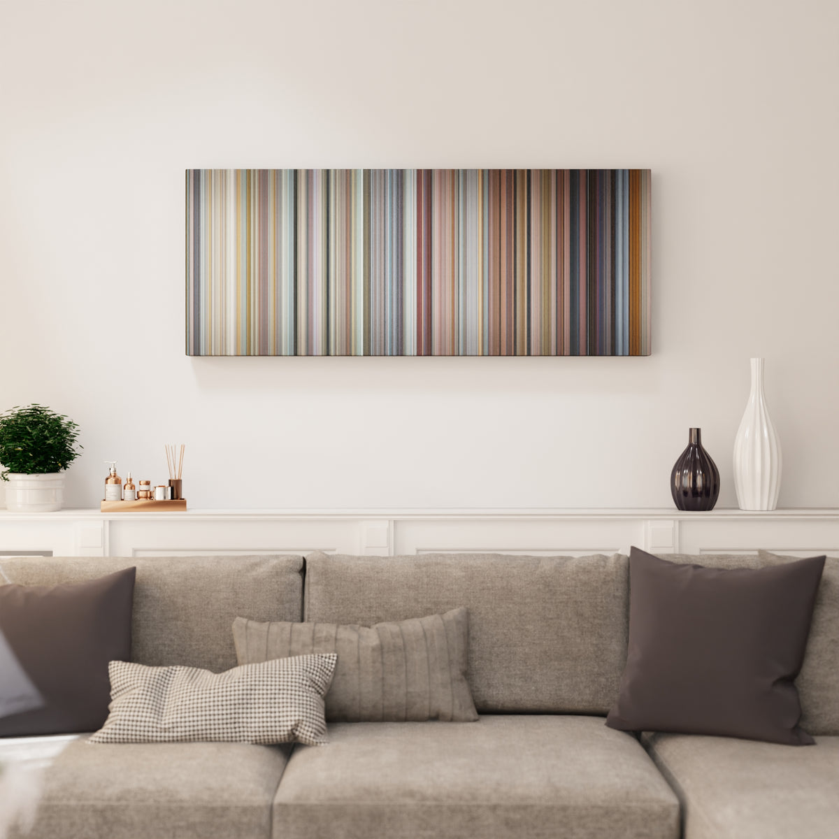 Love Actually canvas print in living room - film wall decor