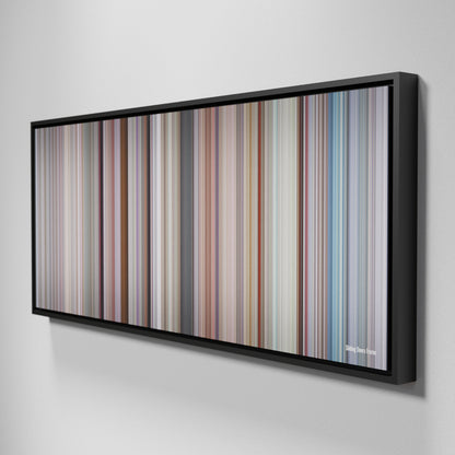 Side view of Framed Buff's of Sliding Doors Frome on the wall