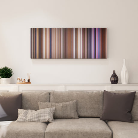 Contact canvas print in living room - film wall decor