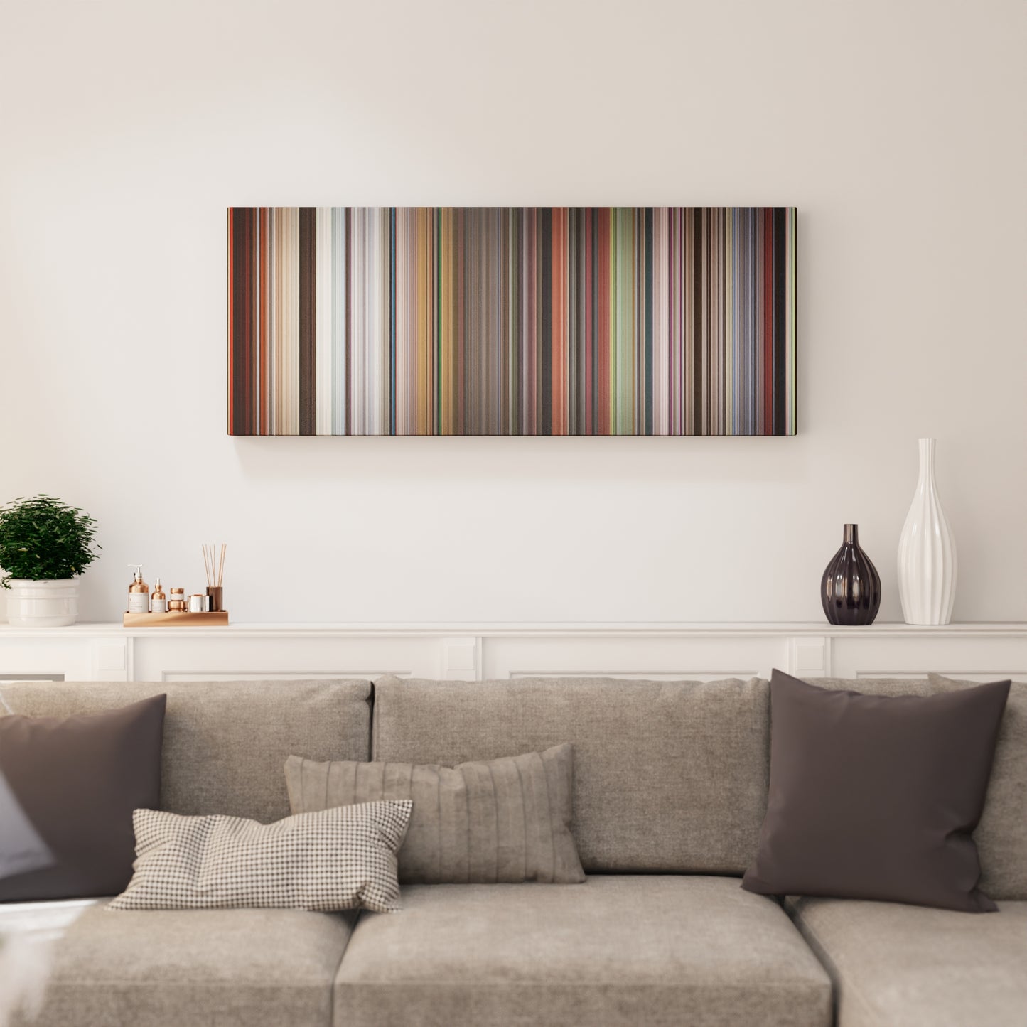 Living room interior with Thor: Ragnarok Frome on the wall