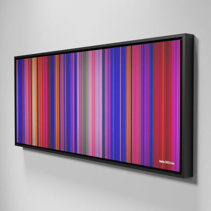 Side view of Framed Buff's of Aladdin Frome on the wall