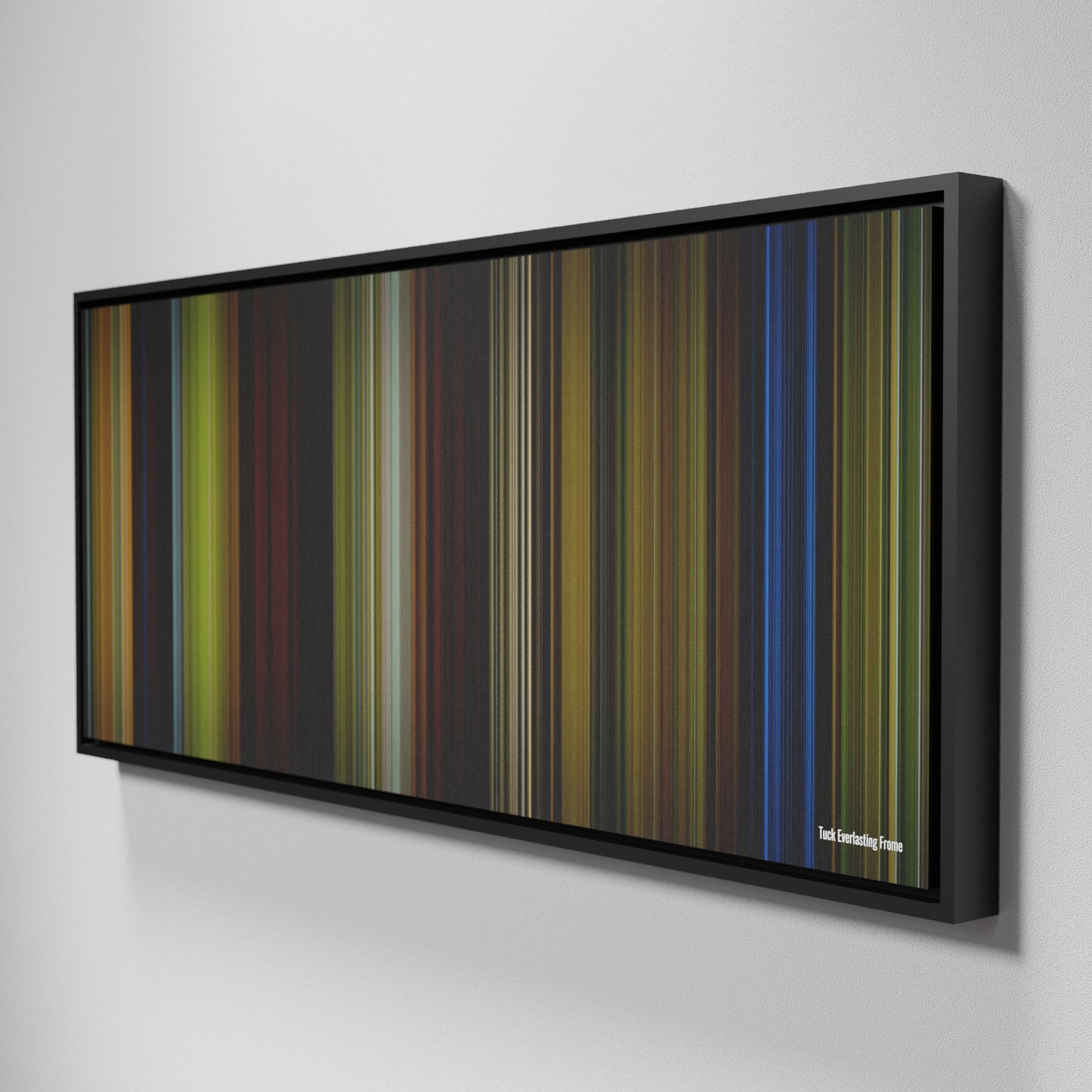 Side view of Framed Buff's of Tuck Everlasting Frome on the wall