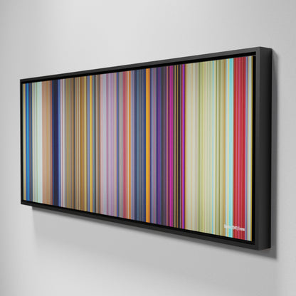 Side view of Framed Buff's of Dumbo Frome on the wall