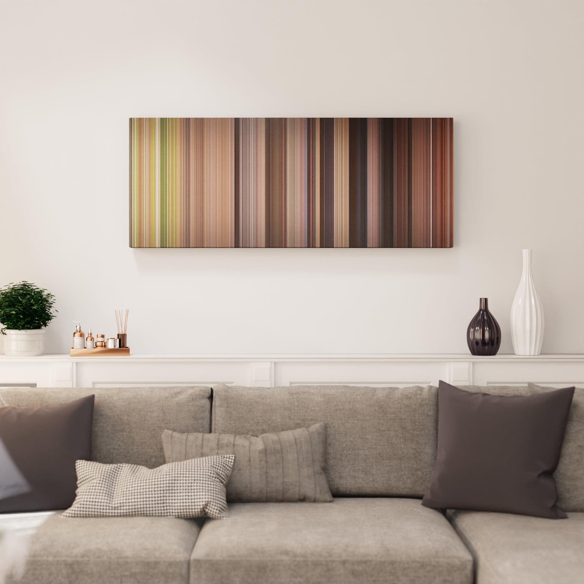 Living room interior with A Knight's Tale Frome on the wall