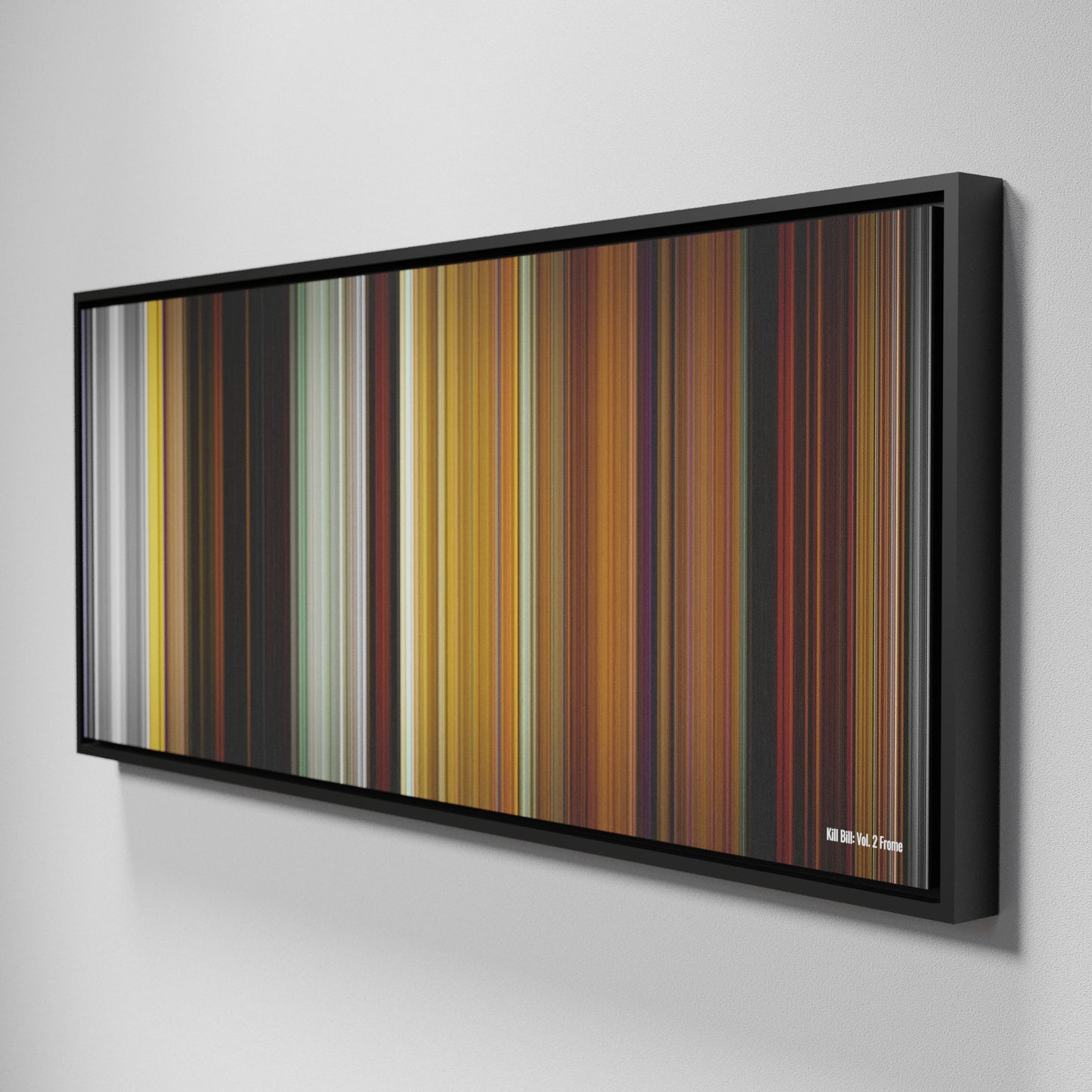 Side view of Framed Buff's of Kill Bill: Vol. 2 Frome on the wall