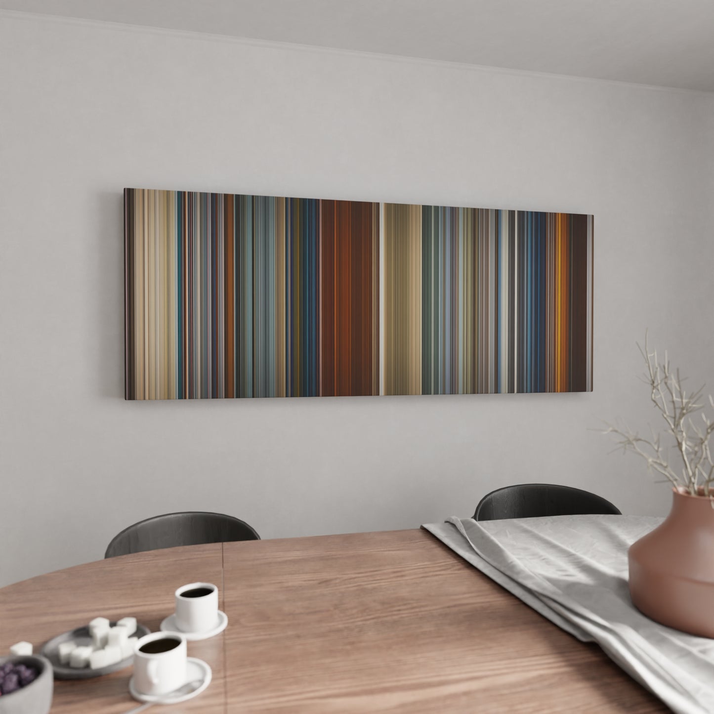 Kitchen with Skyfall Frome on the wall