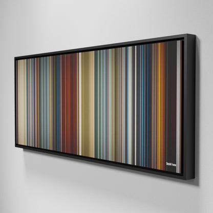 Side view of Framed Buff's of Skyfall Frome on the wall