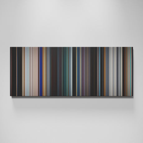 Black Panther movie canvas wall art - color palette print