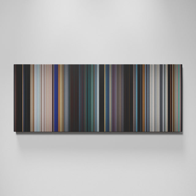 Black Panther movie canvas wall art - color palette print