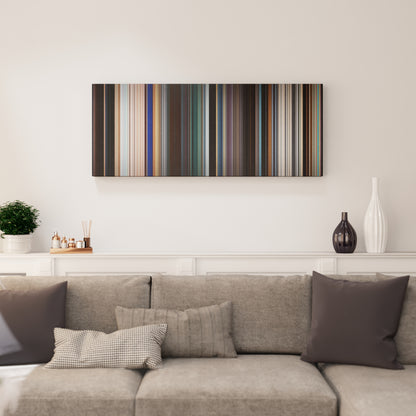 Living room interior with Black Panther Frome on the wall