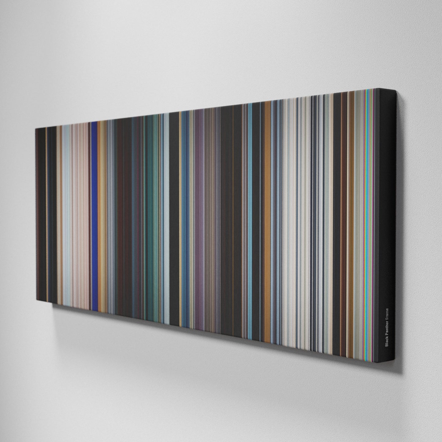 Side view of Buff's of Black Panther Frome on the wall