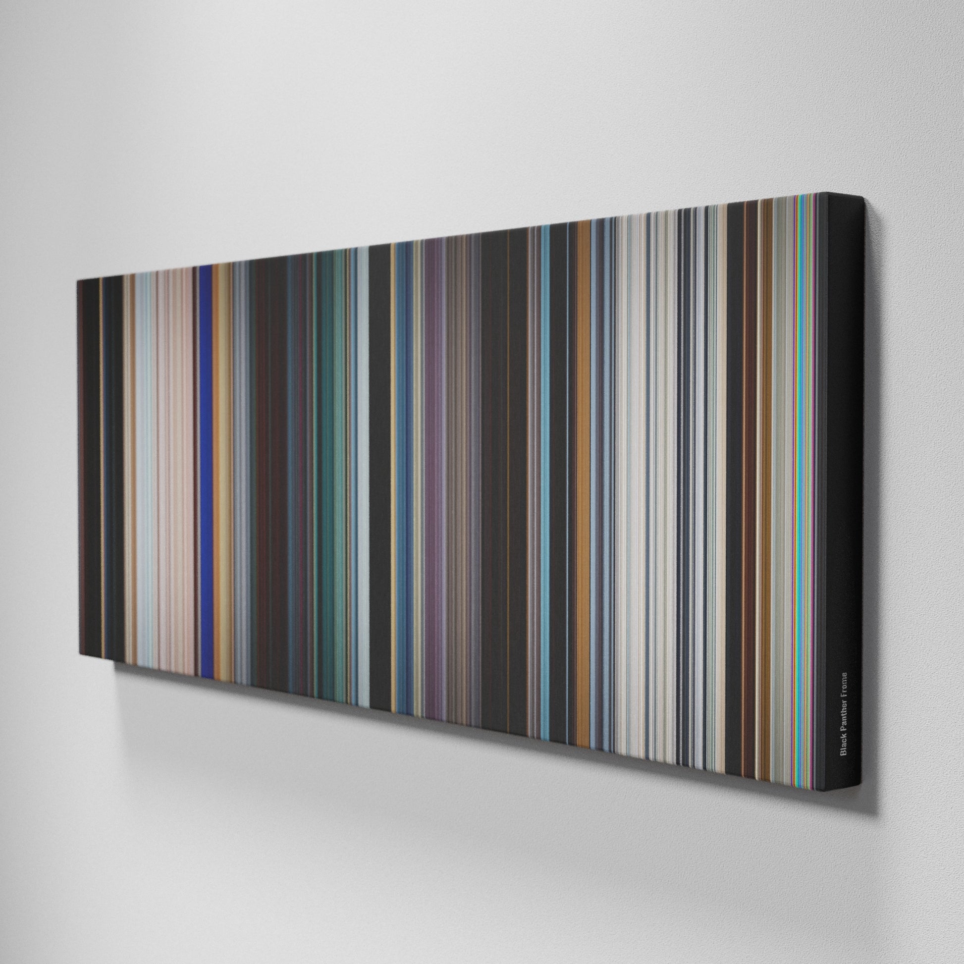 Side view of Buff's of Black Panther Frome on the wall