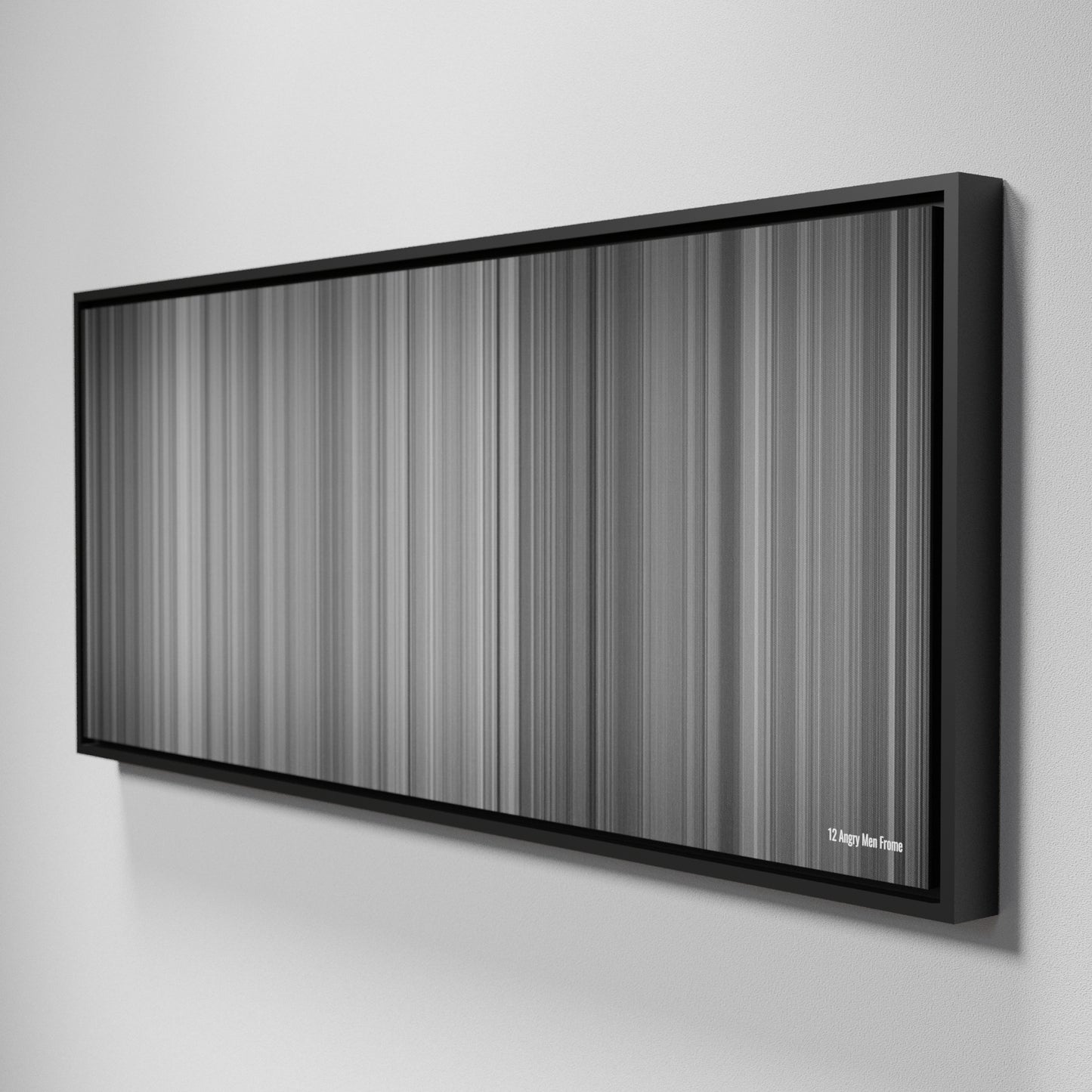 Side view of Framed Buff's of 12 Angry Men Frome on the wall