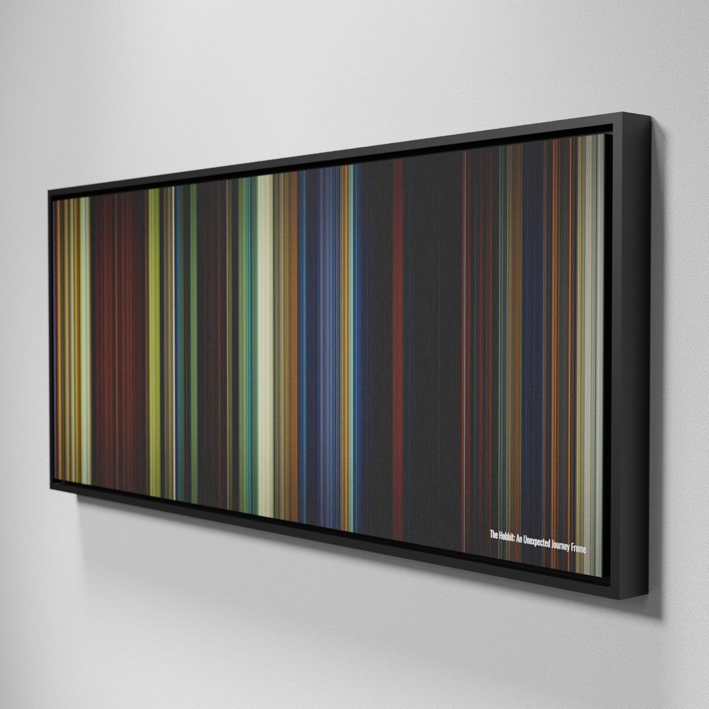 Side view of Framed Buff's of The Hobbit: An Unexpected Journey Frome on the wall