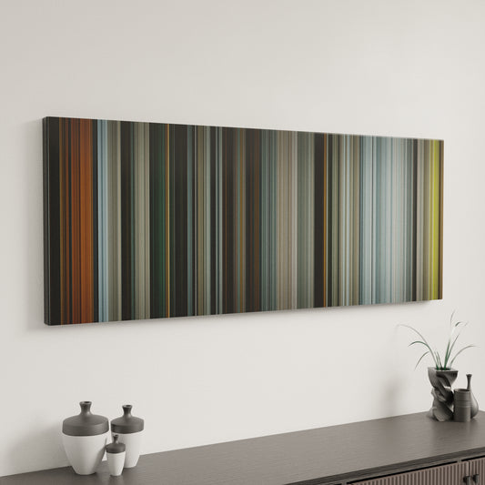 Minimal interior design with The Hobbit: The Battle of the Five Armies Frome on the wall